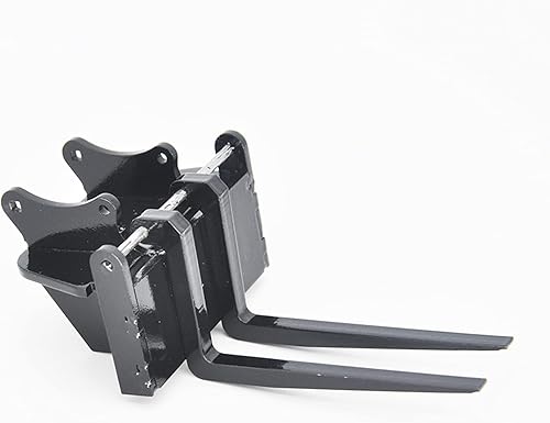 Excavadora de metal completo Horquillas de palet Horquillas para Huina 550580592593 RC Excavadora DIY Kit de modificación