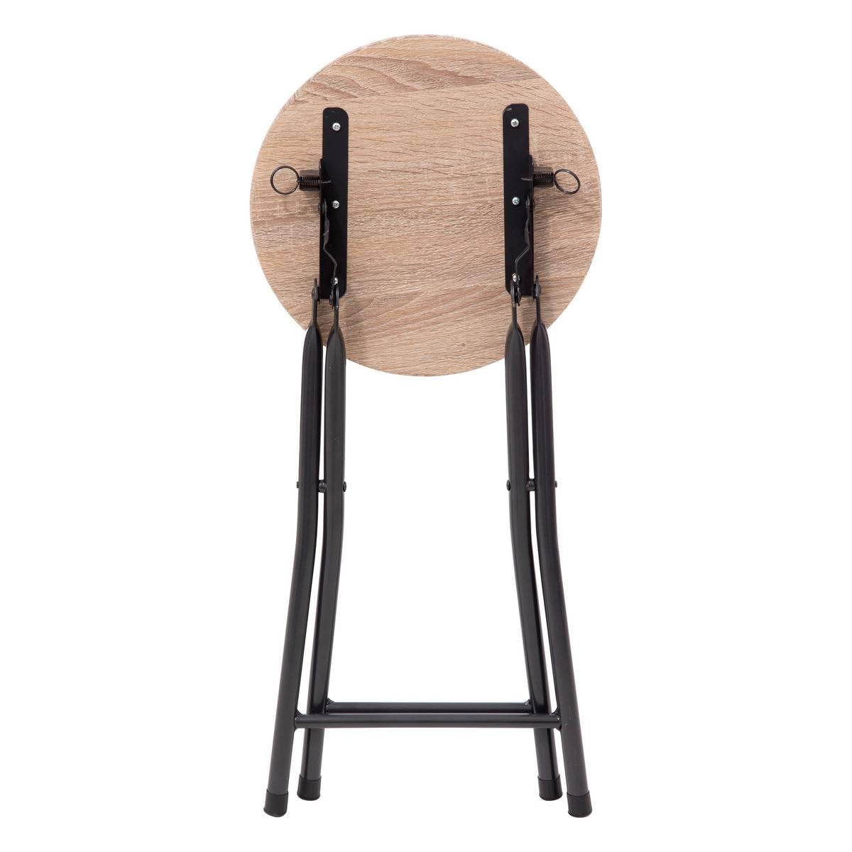 5five - sgabelli pieghevoli effetto legno naturale