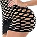 Mujer Malla Lencería Una Pieza Negro, Sexy Mini Vestido de Tubo Fishnet...