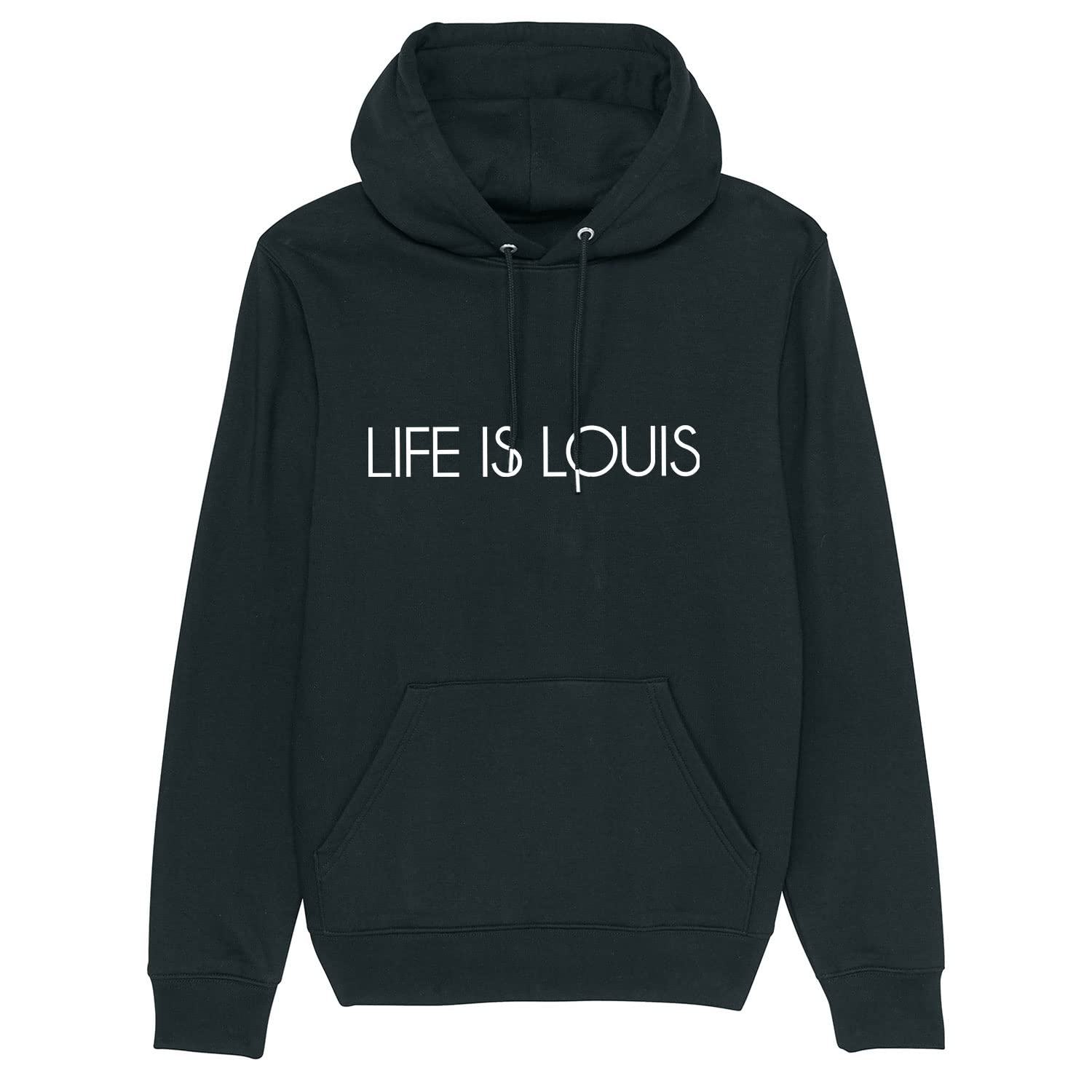 Damska bluza z kapturem Cruiser – Life is Louis – sportowy styl uliczny z długim rękawem bluza z kapturem z bawełny organicznej na jesień i zimę, czarny, S