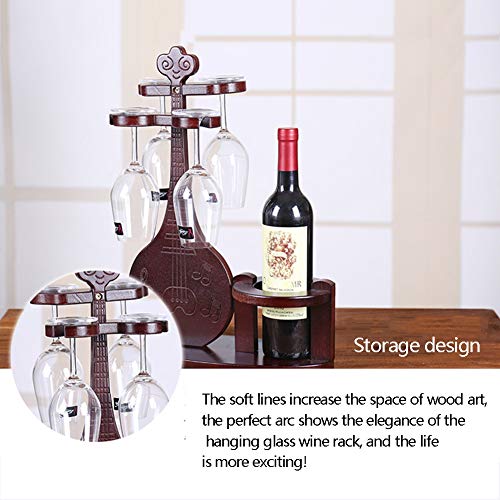 Soporte para Botellas de Vino de Madera Maciza miniatura 6