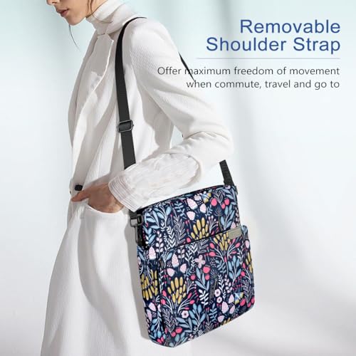 Image of TiMOVO 13 Inch Tablet Sleeve with Shoulder Strap, Color Flower