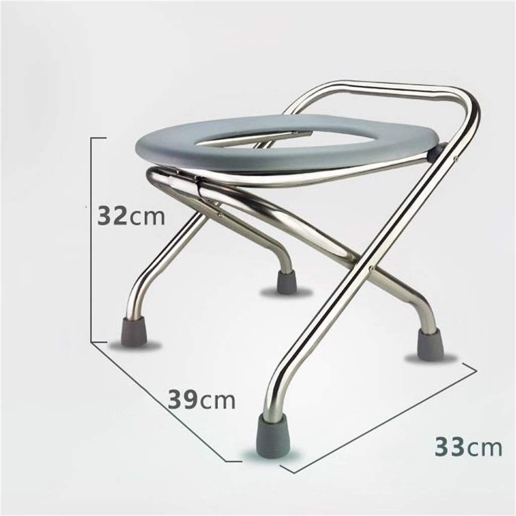 Toilleten Sitz, Ergonomie Klappbarer Sitz Haushalt Mobiler Toilettenhocker Zum Alter Mann Schwangere Frau (Farbe : 32cm)