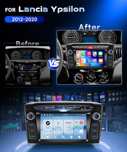 Radio para coche Lancia Ypsilon 2012-2020 con Android Auto, Carplay y GPS de 9" 2