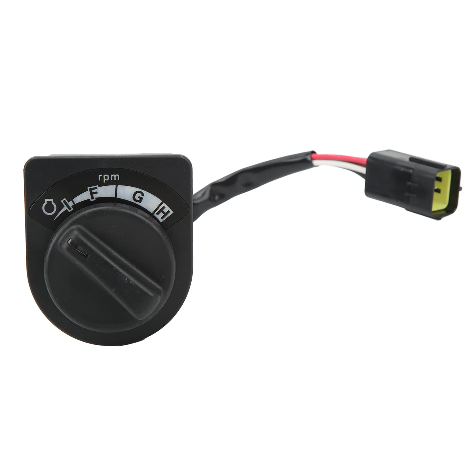 Ausla Interruptor del Motor del Acelerador Unidad Selectora de Perilla del Acelerador ABS 14725311 Reemplazo de Control del Motor de 5 Pines para Excavadora EC220D EC250D EC350D EC380D EC480D