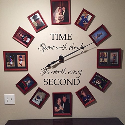 Time Spent with Family is Worth Every Second Wall Decal Family Wall Decal Time Wall Decal Picture Fr - //coolthings.us