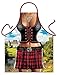 Goodman Shirt Kochschürzen Frauen - Sexy Scottish Girl - Grill Koch Küchenschürze Schürze Damen Set geil Bedruckt mit GRATIS Griller Urkunde
