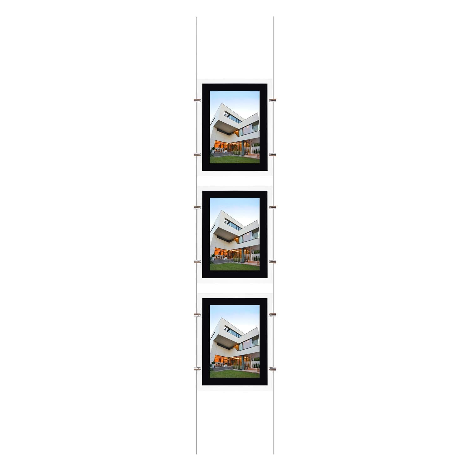 LEDKIA LIGHTING Kit Cartel Expositor LED DIN A3 Vertical 3