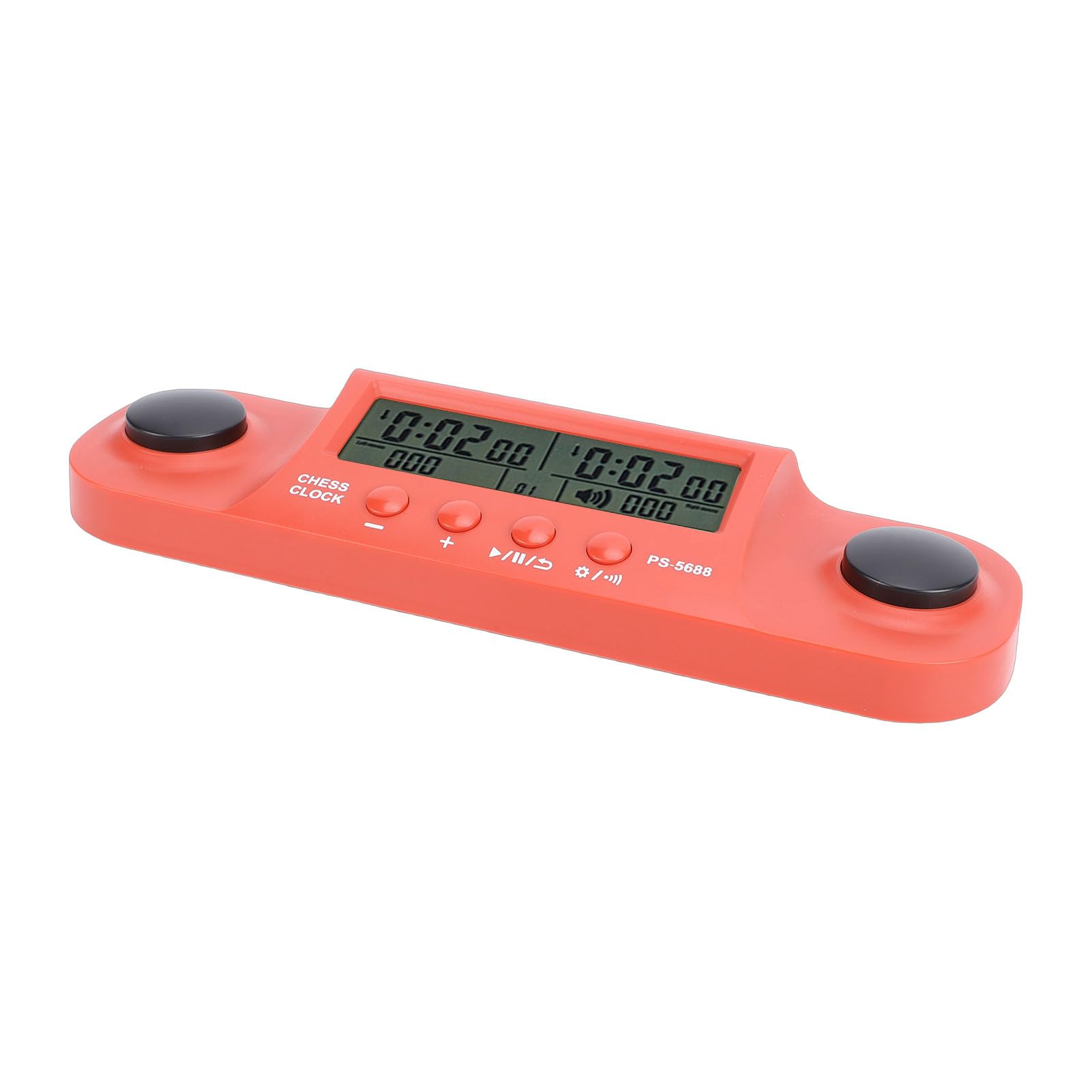 EMUKOEP Orologio da Scacchi con Display HD, Timer per Scacchi Internazionali, Cinesi, Portatile Ed Elegante, a Prova di Impatto (Rossa)