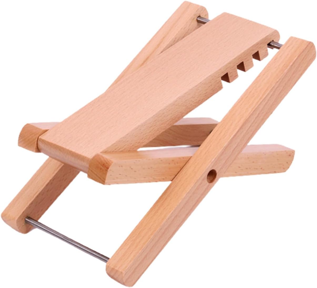 Abaodam Wooden Footstool Foot Rest for Guitar Pedal Portable Foot Stool Height Positions