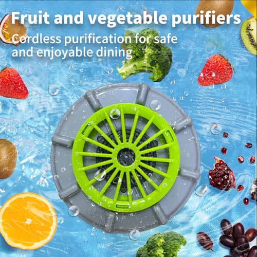 Fruit and Vegetable Washing Machine,Efficient Portable Spinner Fruits Washing Machine, Rechargeable Automatic Fruit and Vegetable Washer, for Cleaning Vegetables,Fruits - Image 7