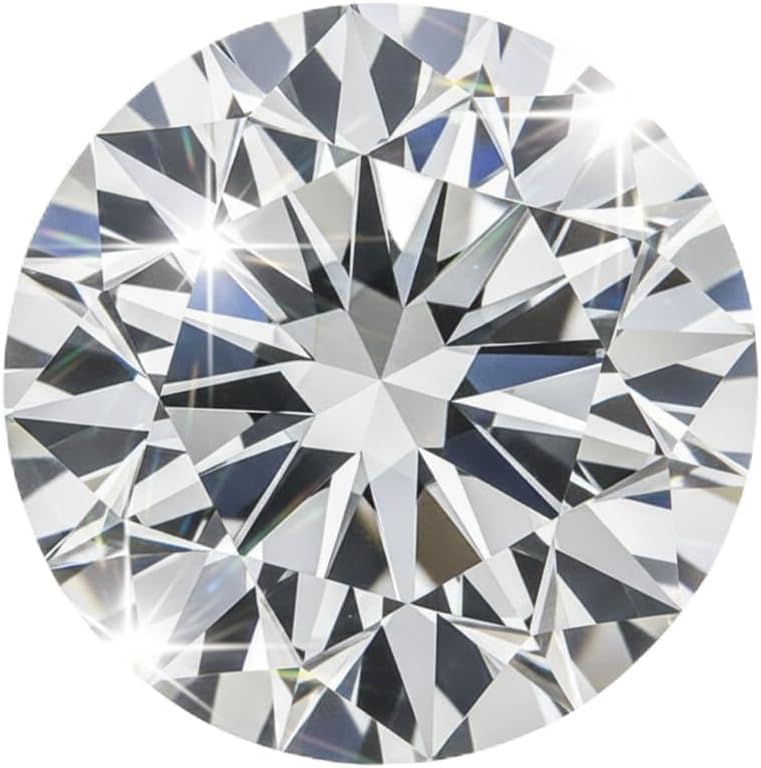 0.5-8 Carat Round Moissanite Loose Stone，Crafted With A Round Brilliant Cut Diamonds, Boasting Pristine D Color And VVS1 Clarity, Backed By GRA Certification,Suitable For Jewelry Making