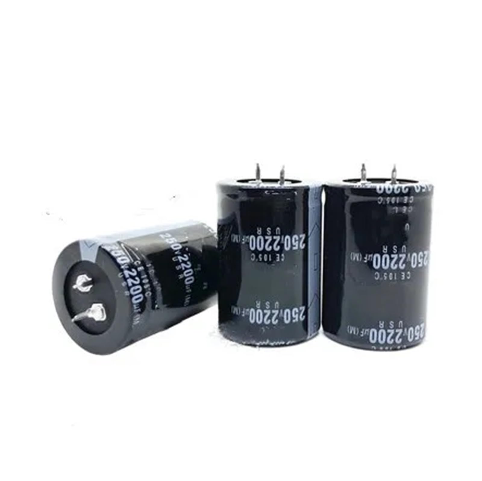 10 condensadores electrolíticos radiales de 250 V y 2200 uf (35 x 50 mm)