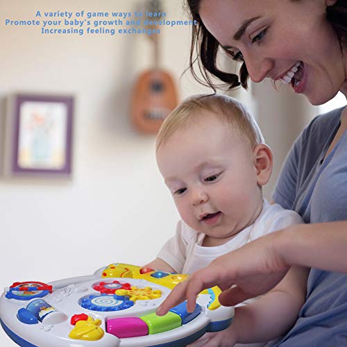 HOMOFY Homof Baby Toys Musical Learning Table 6 Months Up-Early Education Music Activity Center Game Table Toddlers, Infant, Kids Toys for 1 2 3 Years Old Boys & Girls- Lighting & Sound Gifts - Thumbnail 6