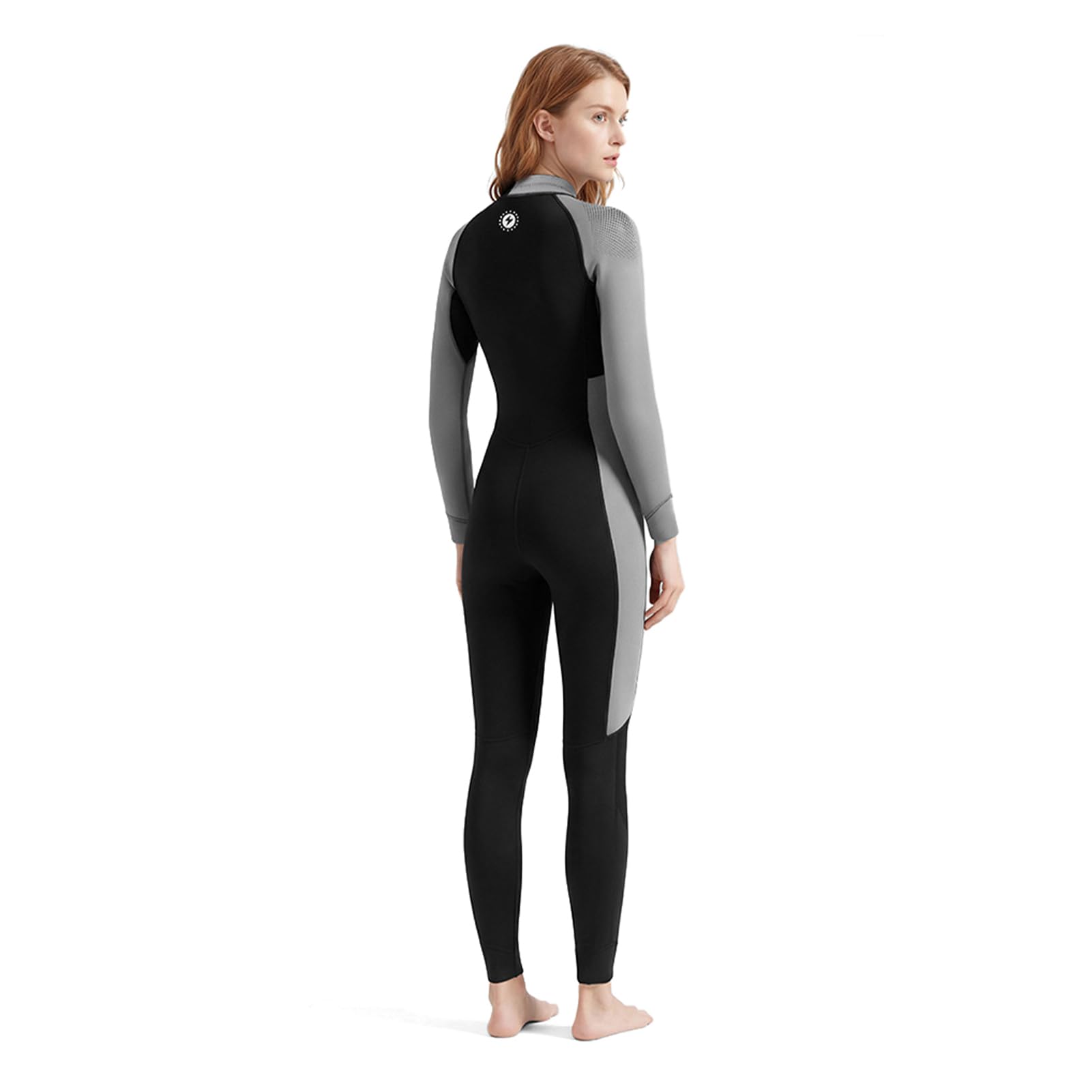 AMONIDA Muta da Sub Ispessita da 3 Mm per Tutto il Corpo da Donna per Nuoto Invernale, Snorkeling, attività di Surf, Nera Media