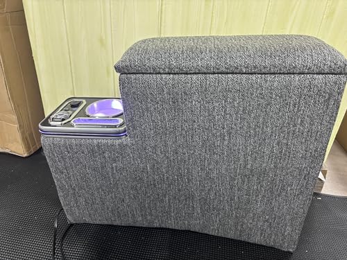 BUYFULL コンソールボックス シエンタ 10系/170系 アームレスト シエンタ 10系 呼吸ランプ 7色変換 コンソールボックス シエンタ アームレスト 大容量収納 ドリンクホルダー USBポート付き RGB LED点灯 PU素材 取付簡単 シエンタ 170系 パーツ SIENTA 前後期 H27.7~現行