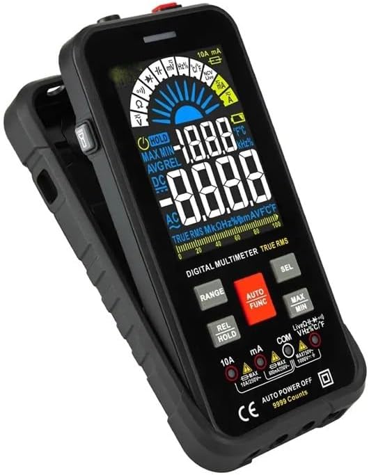 Smart Multimeter 9999 Counts True RMS Digital Smart Auto Range 1000V 10A Tester Meter Ohm Hz Capacitance