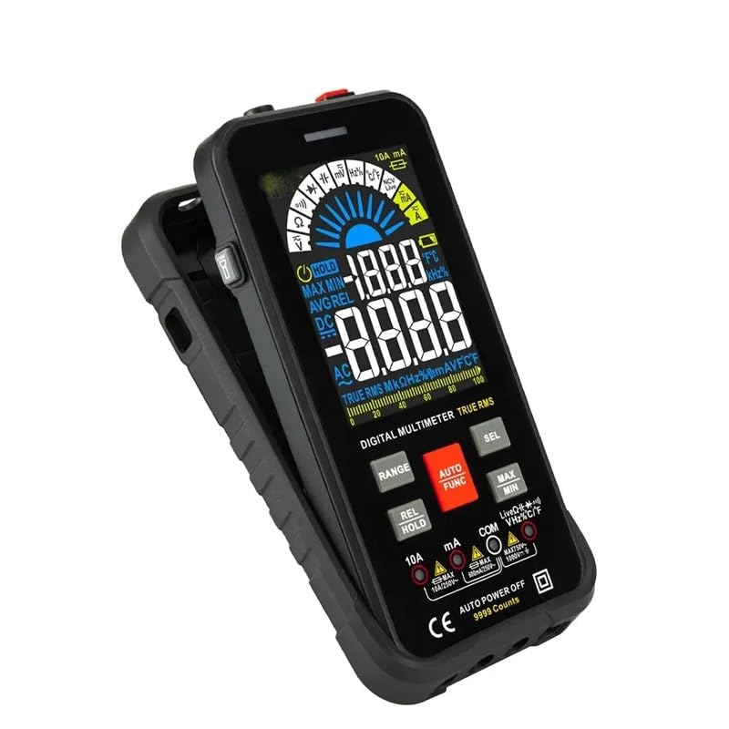 Smart Multimeter 9999 Counts True RMS Digital Auto Range 1000V 10A Tester Meter Ohm Hz Capacitance