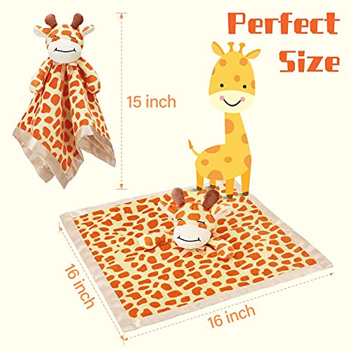image for Pro Goleem Giraffe Loveys for Babies Soft Security Blanket Snuggle Toy