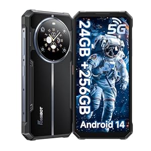 FOSSiBOT F109 5G Móvil Robusto,10600mAh, Teléfono móviles Resistente,Android 14, Pantalla Doble 6,745″ FHD+, 8 GB RAM + 256 GB ROM/2TB TF Card,IP68/69K, Dual 5G,NFC,OTG,GPS