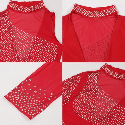 Image of Nagfar Women Rhinestone Sequin Birthday Party Sexy New Year Formal Dress