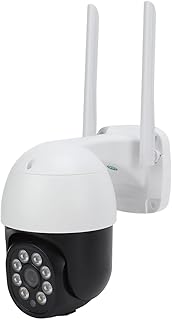 Câmera de segurança sem fio, câmeras de vigilância de domo interno externo WiFi 1080P, com detecção de movimento de visão noturna, para sistema de segurança residencial