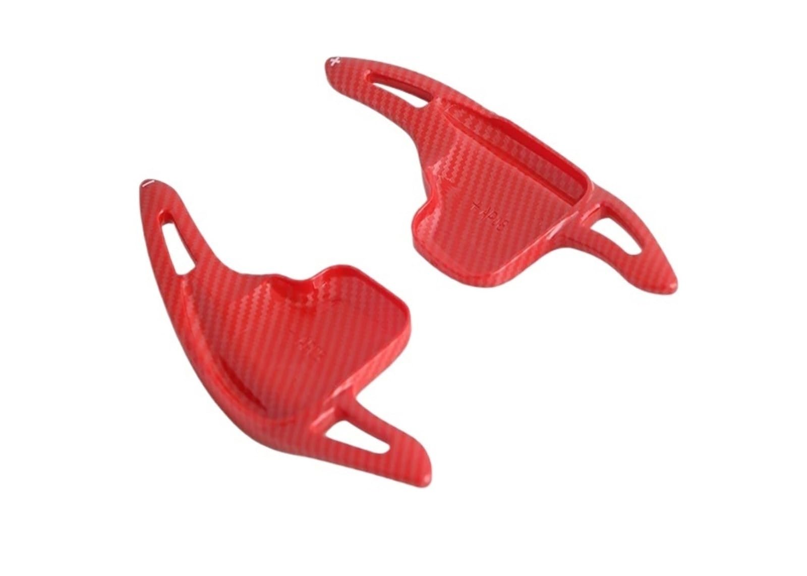 Xxiucj Car Paddle Shifter Extensions for BMW for F01 F06 F07 for F10 F15 F16 for F20 F22 for F45 for F30 F34 F36 Auto Steering Wheel Rear Shift Paddle(Carbon Red)