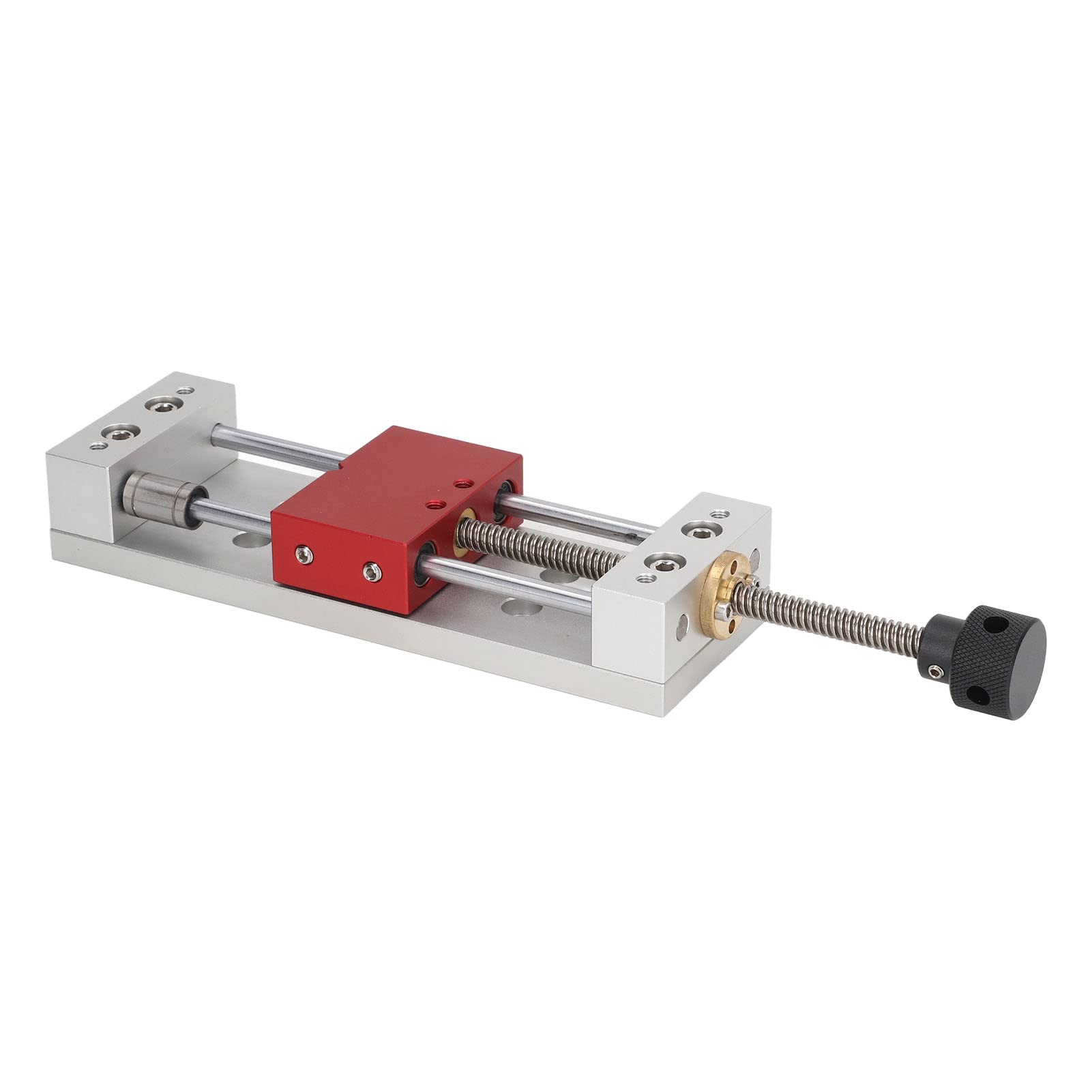 Zakres Mocowania 0-100 Mm Imadło Stołowe ze Stopu Aluminium, Mini Wiertarka Imadło z Otworem Zaciskowym Imadło Stołowe Równoległe Imadło Maszynowe Narzędzie do Rzeźbienia w