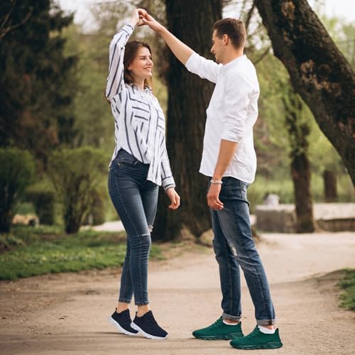 Image of WCIDFY Women Men Running Tennis Shoes Unisex Slip On Gym Walking Shoes | Lightweight, Breathable mesh, Non Slip, Flexible, Comfy, Fashion Sneakers for Daily, Workout, Work, Traveling, Sports, Casual