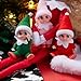 JOYIN Christmas 3PCS Tiny Elf Doll Christmas with 1 red,1 Green and 1 Pink elf Doll,Holiday Decoration Accessories Tiny Gift for Girls Boys Kids Adults