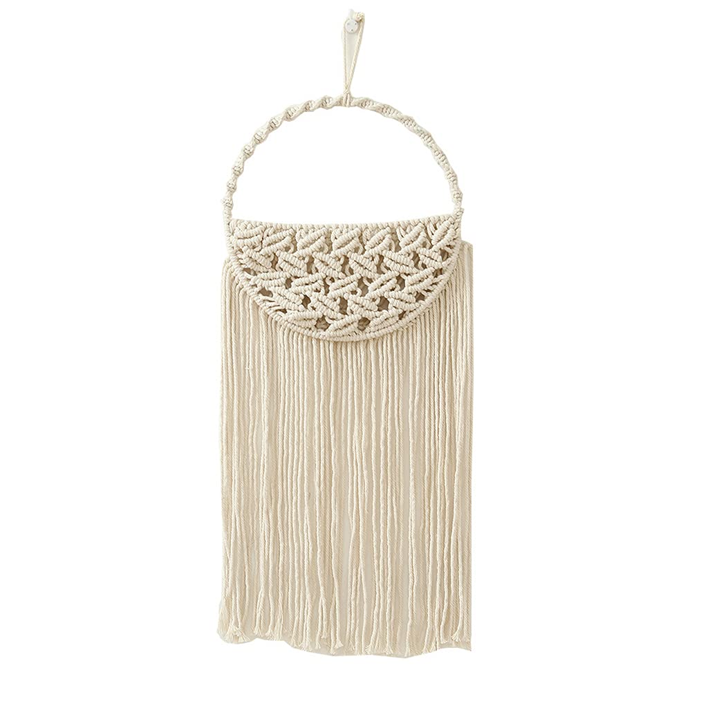 YWLUUOO Hand-woven Wall Hanging Beige Wall Hanging Modern Tapestry Room for Bedroom Home Dorm Party Decorations Hand-woven Tapestry Tapestries Geometric Decor