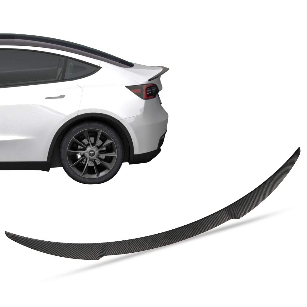 Buy BASENOR Tesla Model Y Spoiler ABS Carbon Fiber Sport Trunk Wing
