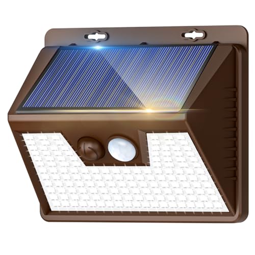 kolpop Solar Lights Outdoor 1 Pack, 140LED/3 Modes Motion Sensor