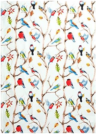 SiXsigma Sports Spring Birds Tea Towels 100% Cotton Decorative Kitchen Cooking Dish Linen Cooking BBQ Pack of 3- Novelty Grill Bake Ware Spring Birds gifts for Spring Birds lovers