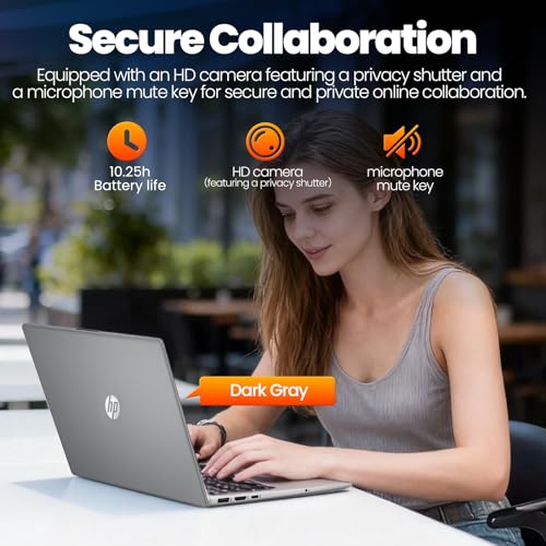 Image of HP 250 G10 15.6 inch FHD Business Laptop Computer - Intel 10-Core i7-1355U Processor(Up to 5.0GHz), Intel Iris Xᵉ Graphics, 16GB RAM, 512 GB SSD, HDMI, Webcam, Wi-Fi 6, Windows 11 Pro, w /Accessoires