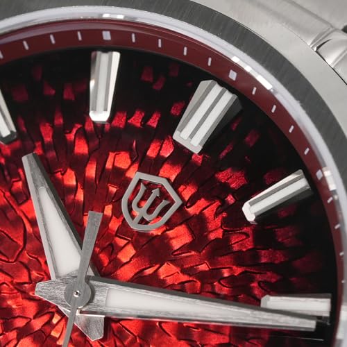 Image of watchdives WD0003C Elementum Original Design Men Watch VH31 Sweep Second Quartz Watch 36mm Sapphire Crystal Luxury Wristwatch 100m Waterproof Stainless Steel
