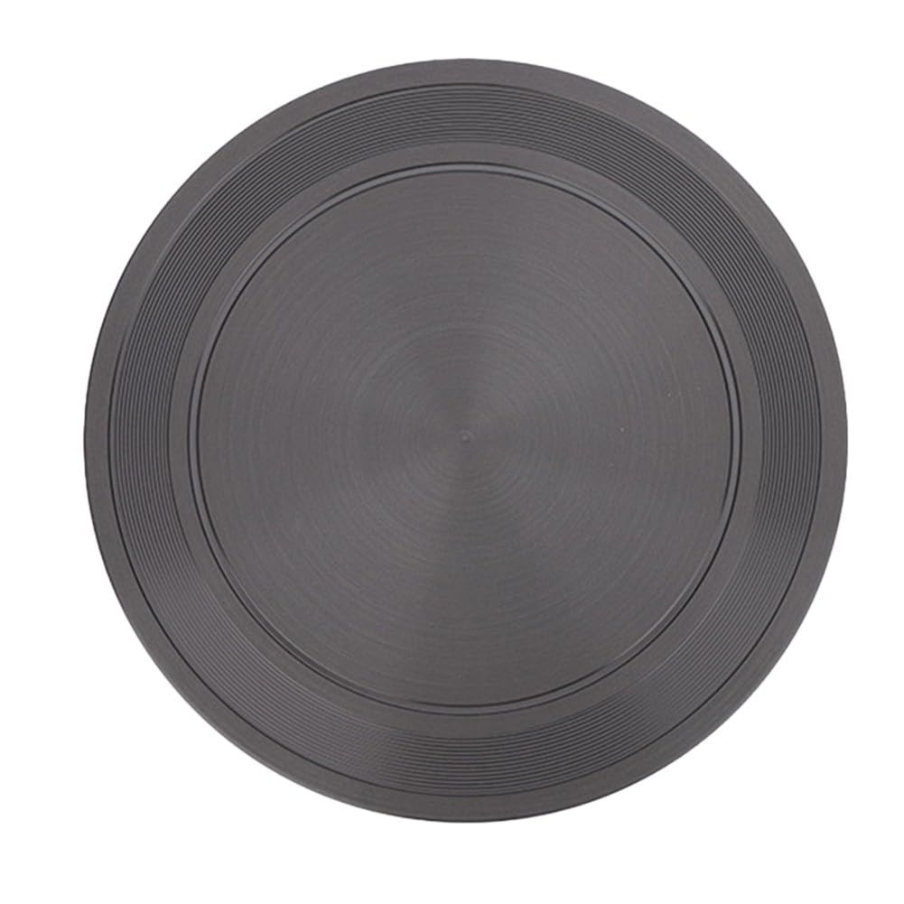 Placa difusora de calor para estufa de gas, disco de conducción antideslizante de aleación de aluminio con mango antiquemaduras para utensilios de cocina de vidrio, 24 cm, color negro