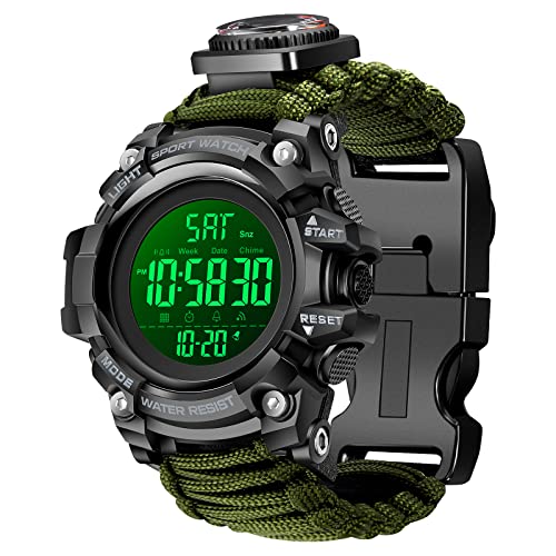 Mens Survival Military Digital Watc…