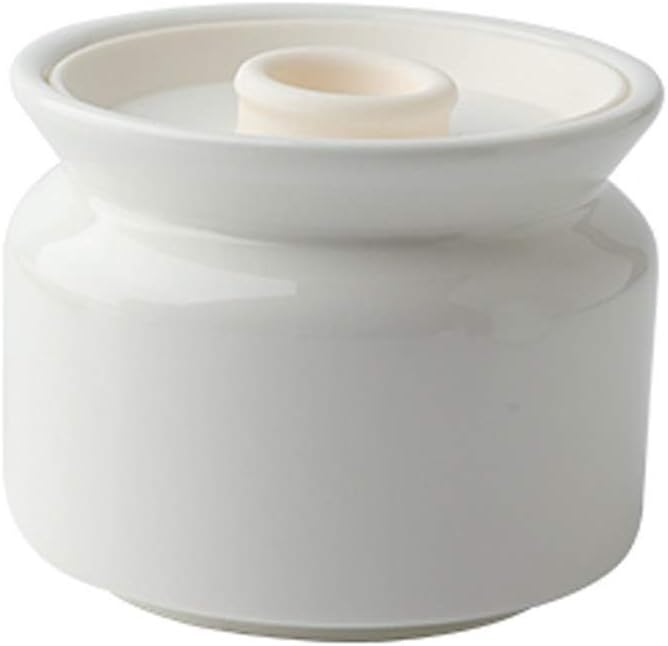 Sugar Bowl Sugar Bowl with Lid Dust-Proof Sealed Storage Tank Can Be Used As Tea, Coffee, Biscuit, Sugar Cube Storage Tank (White/Yellow/Green/Blue) Candy jar (Color : White, Size : Small)