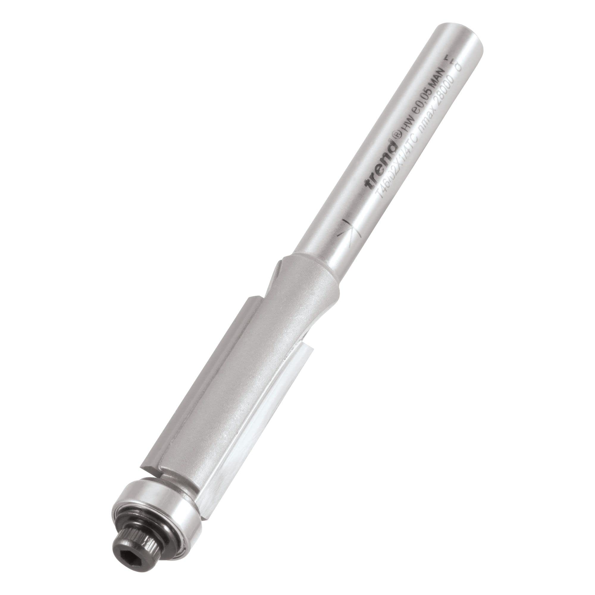 Trend Bearing Guided Trimmer Router Cutter 9.5mm 25.4mm 1/4"