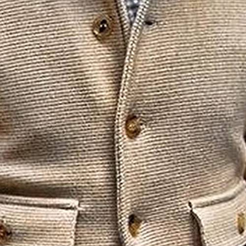 Mens Casual Shawl Collar Cardigan Sweater Long Sleeve Cable Knit Button Chunky Outwear Winter Sweaters With Pocket3