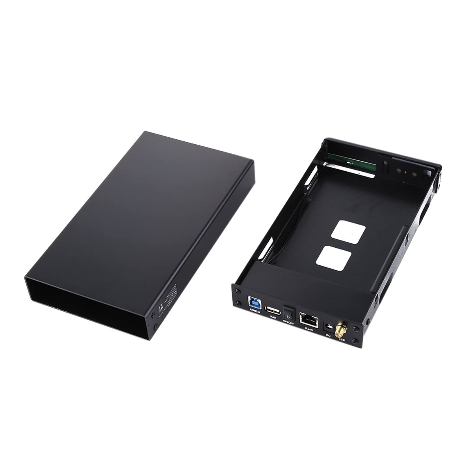 BS-U35WF 300 Mbps USB 3.0 Server Wi-FI Streaming Server 3.5 "Disque Dur Externe Disque Dur Boîtier et Serveur de fichiers & AP & USB WiFi (Color : Black)