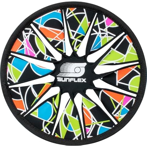 Sunflex Venus Flying Disc - Neoprene Outdoor and Water Activity - Waterproof and UV Resistant Flying Disc for Throwing and Catching - Featuring Bright Color Pro Design Cover