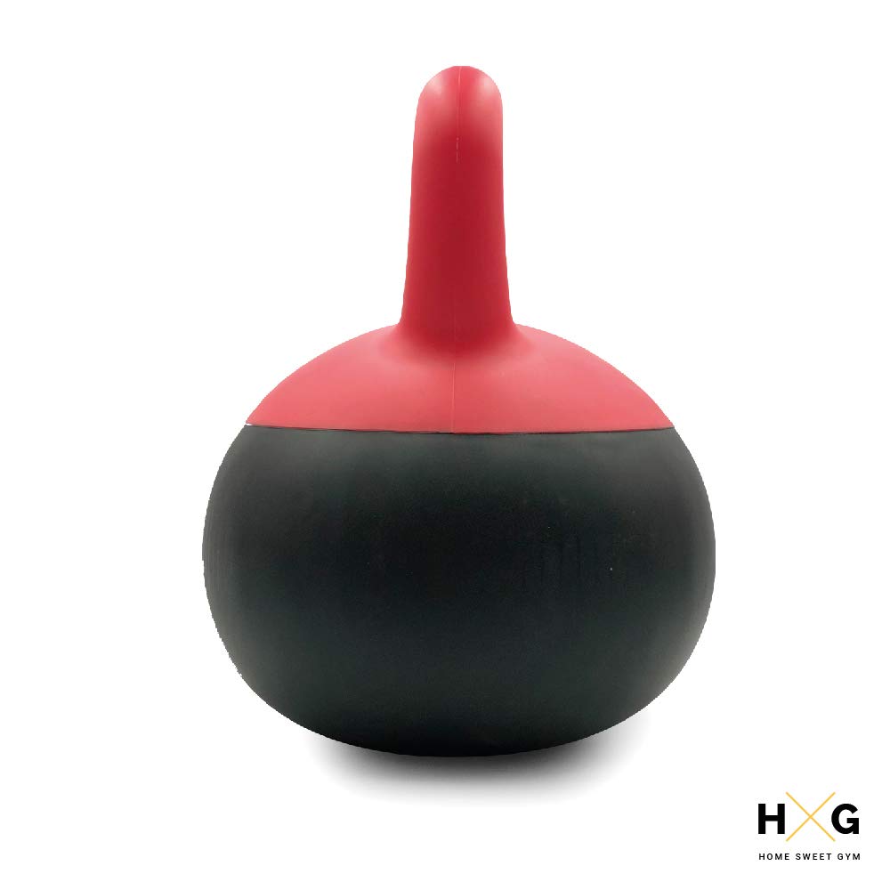 JOWY Pesa Rusa o Pesa Kettlebell 4kg, 8kg, 12kg, 16kg, 20kg PVC rellena de Fina Arena de Acero, Ideal para Ejercicios y Entrenamientos de musculación o Crosstraining. Tu casa es tu Gimnasio.