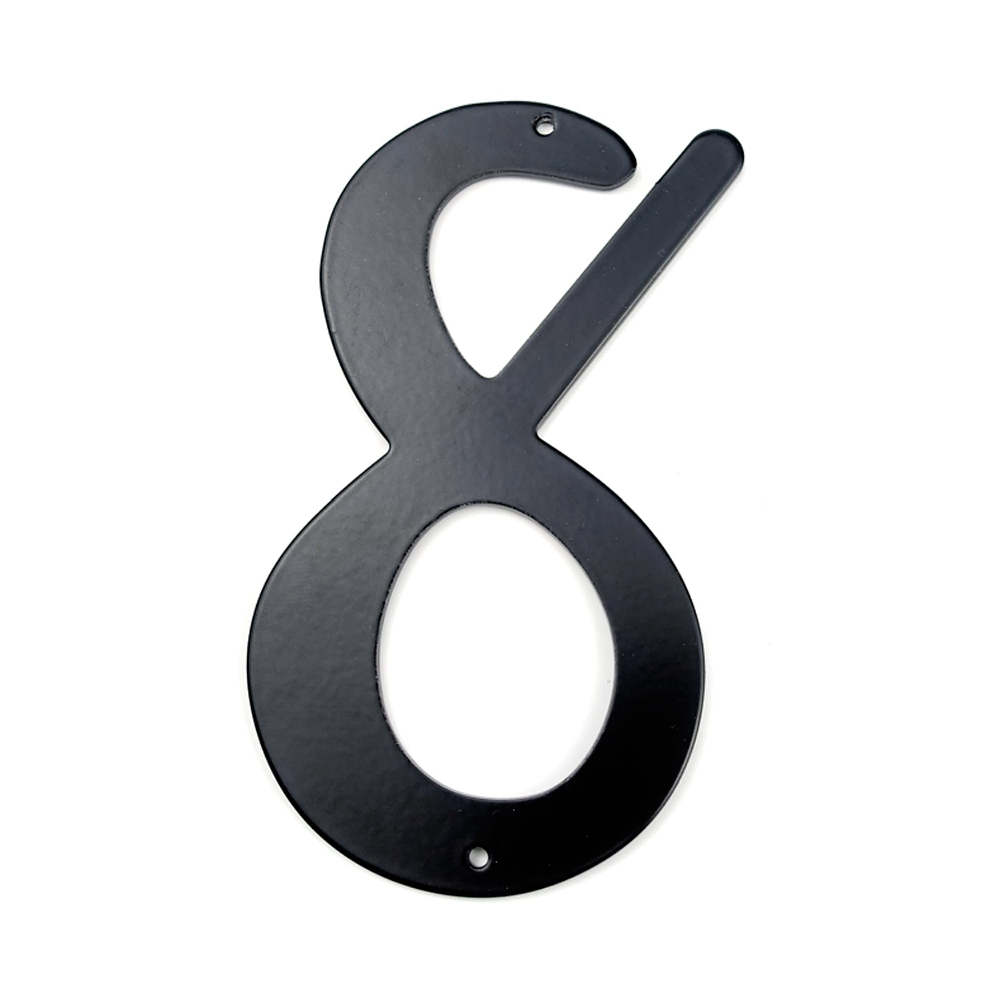 HASWARE 4 Inch Thin Black Aluminum House Numbers, Waterproof Anti-Rust Modern Address Numbers with Mounting Screws, Easy to Install Home Door Numbers for Wall Fence Mailbox Garage (Black, 8) — image 1