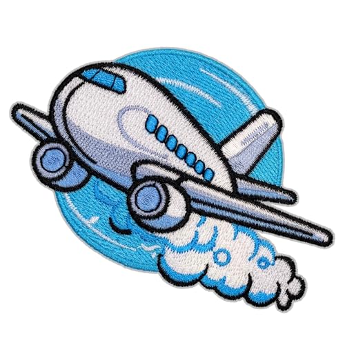 Soaring Skies Airplane Patch – 3 inches, Cool Colorful Iron