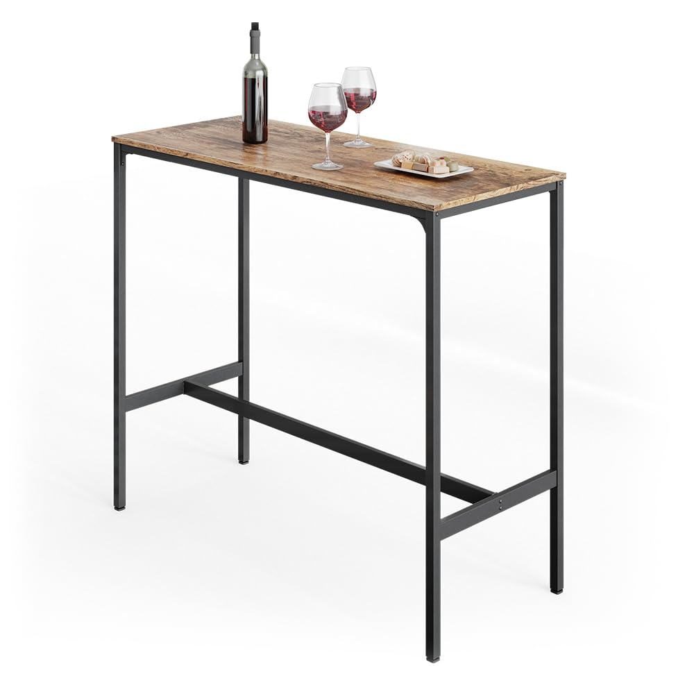 Vicco Bartisch Fyrk, Antikholz, 120 x 50 cm, geeignet für Tresen und Küchentheken, stapelbar zur Aufbewahrung