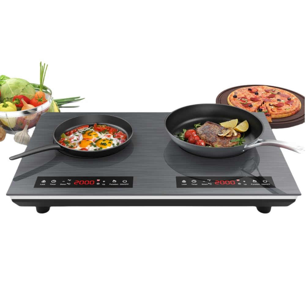 Amazon | Jopsavmダブルストーブ電磁調理器、電気セラミック調理器