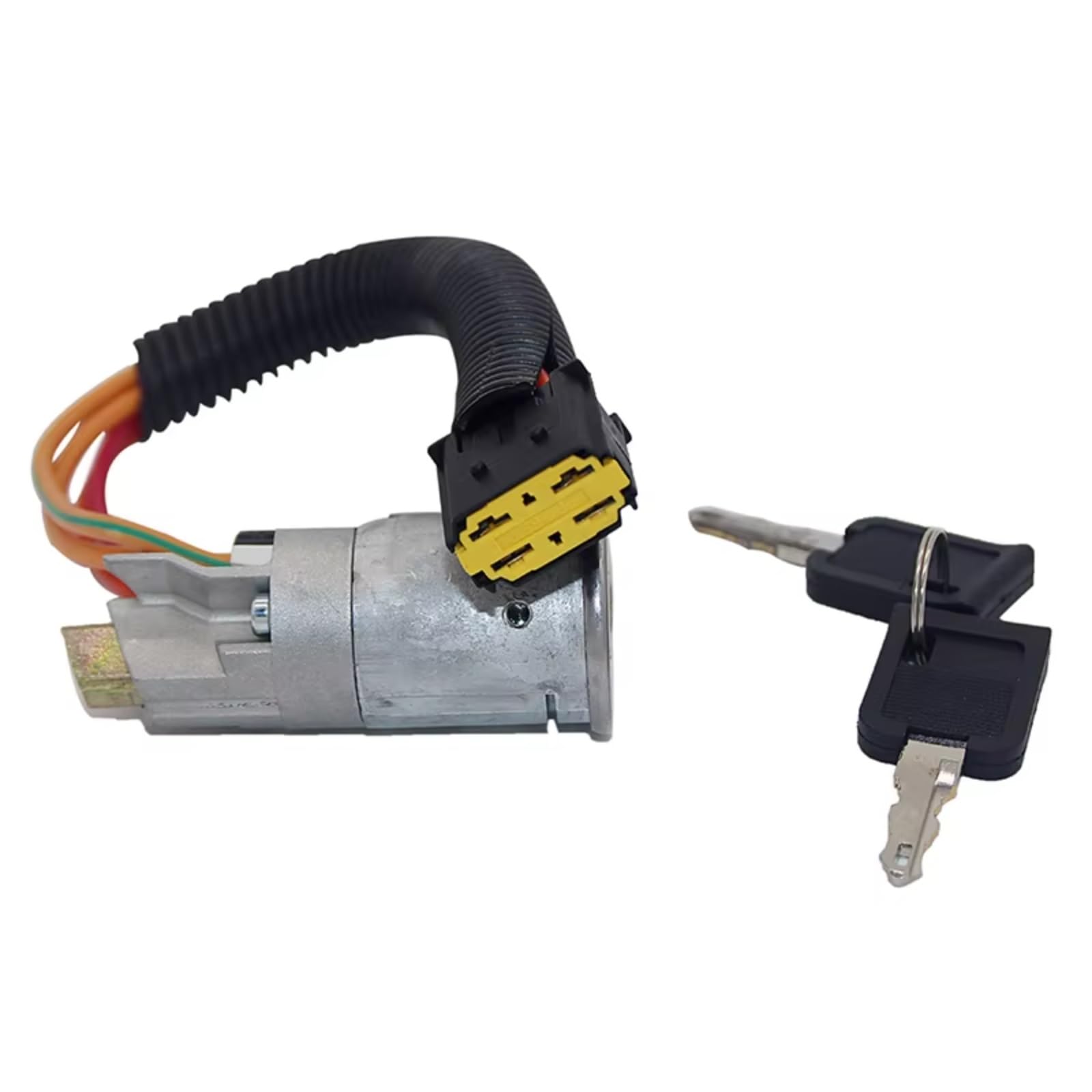 Qaliydfd One Color Ignition Lock Cylinder Compatible With Scenic 1998-2005 Starter Lock Ignition Switch Two Keys Set 7701471220 Al133 7701471098 7701469419