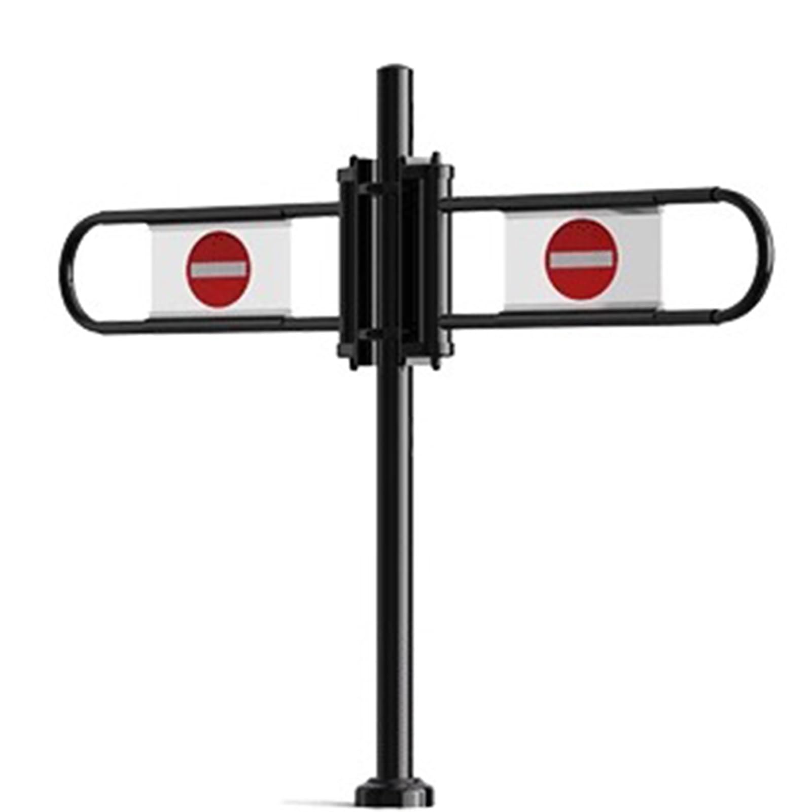 ZXHKZDX Supermarket Cashier Counter One-way Door, Small Metal Entrance Safety Gate, Spring-Loaded Swing Gates For Warehouse Malls Shopping(Black,110X100CM)